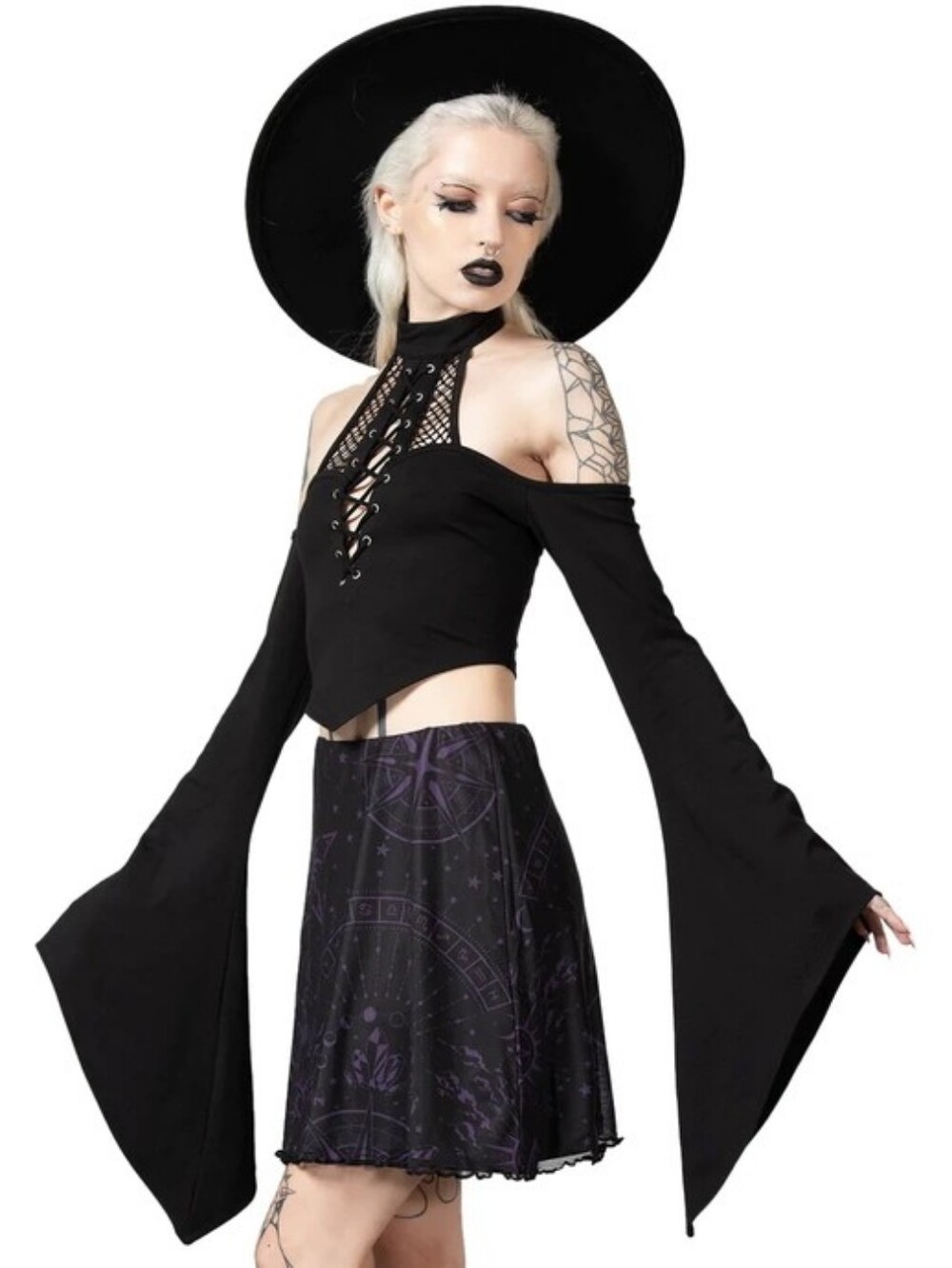 Killstar Treva Mesh Skirt